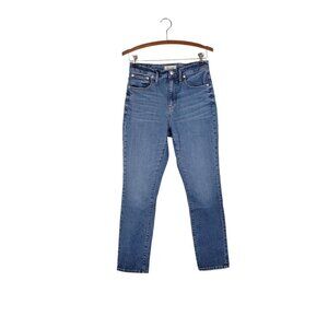 Madewell High Rise Slim Boyjean Classic Blue Denim Eco J8753 Womens Size 26